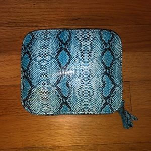 Trish McEvoy Crocodile Bag & Makeup Set